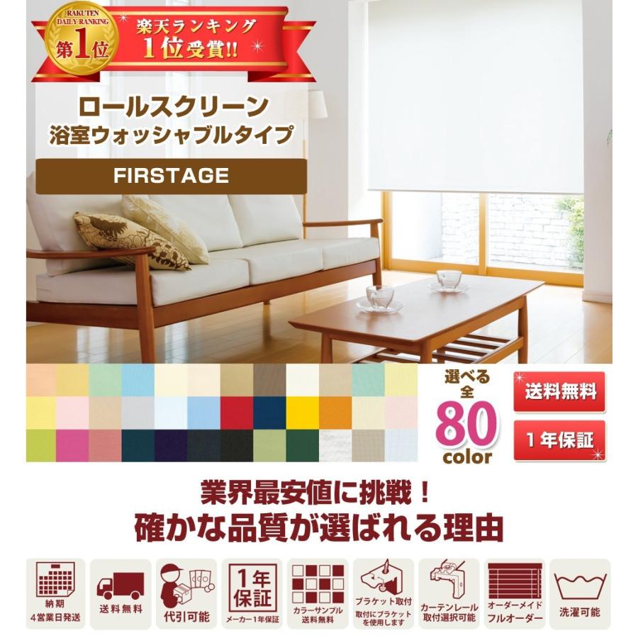 FIRSTAGE ロールスクリーン 浴室用ウォッシャブルタイプ オーダー