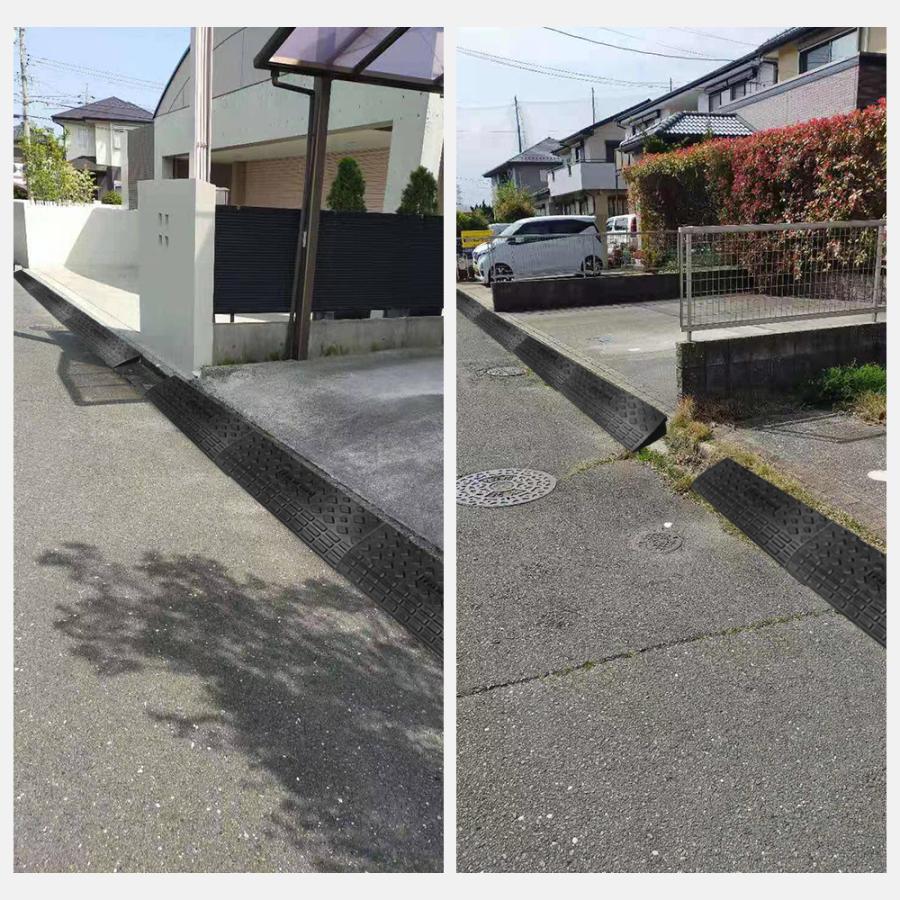 段差プレート スロープ 15cm ゴム 駐車場段差 車段差 段差解消スロープ