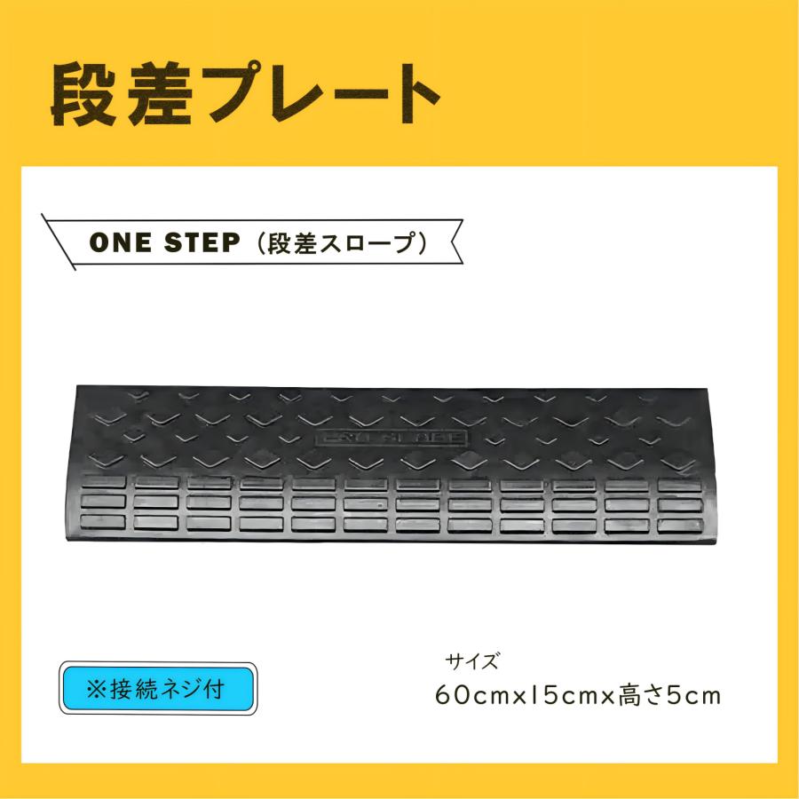 スロープ　ゴム製　三角の1つと長方形の4つ 楽天市場】【法人・個人事業主様限定】 ゴム製段差スロープ 黒 幅600mm