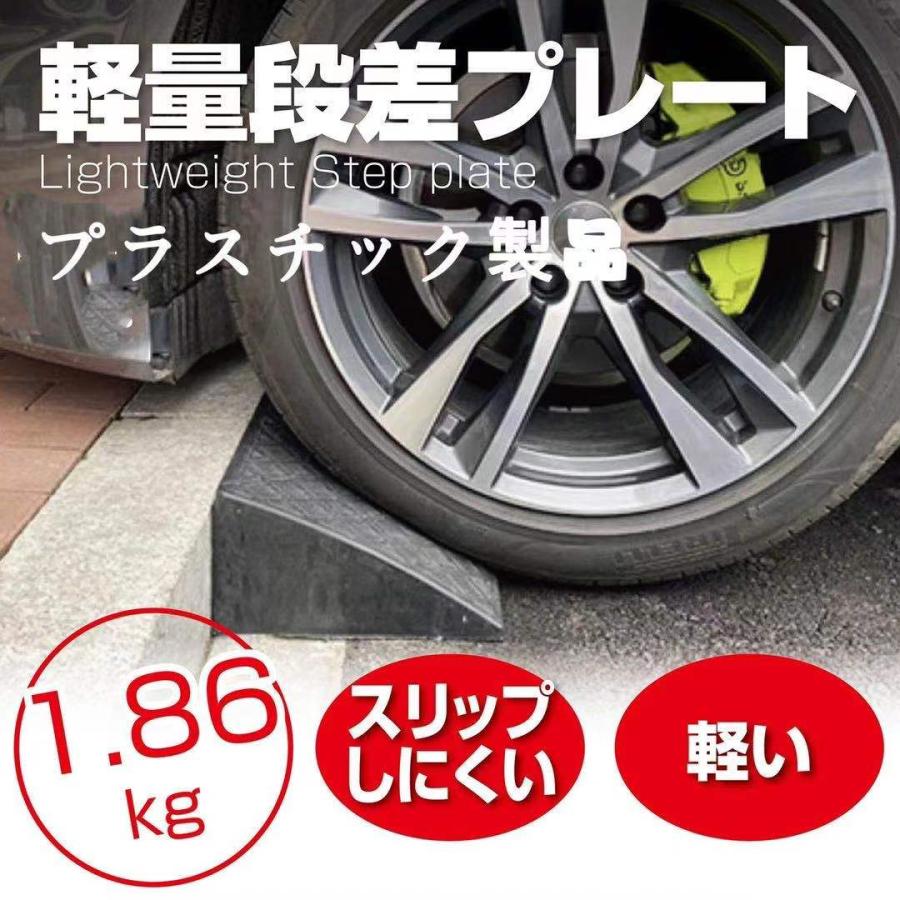 段差スロープセット Onestep 段差プレート 10cm段差 スロープ 幅60cm プラスチック製 軽量