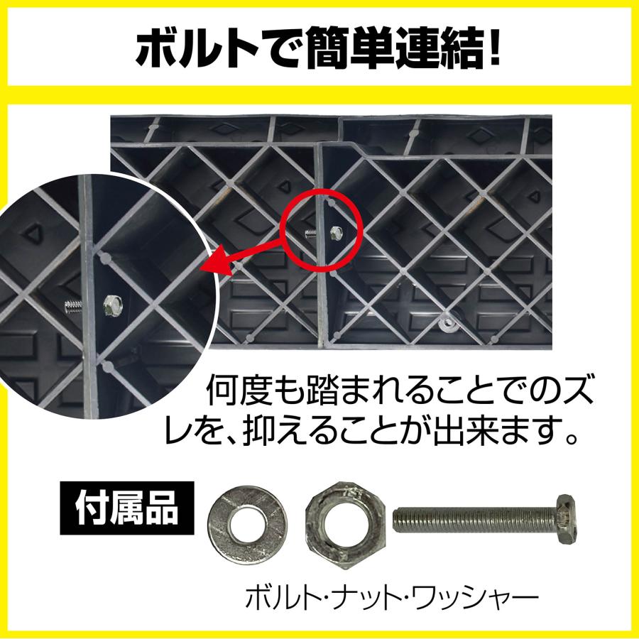 Onestep 段差プレート 10cm 段差スロープ 幅60cm プラスチック製 軽量