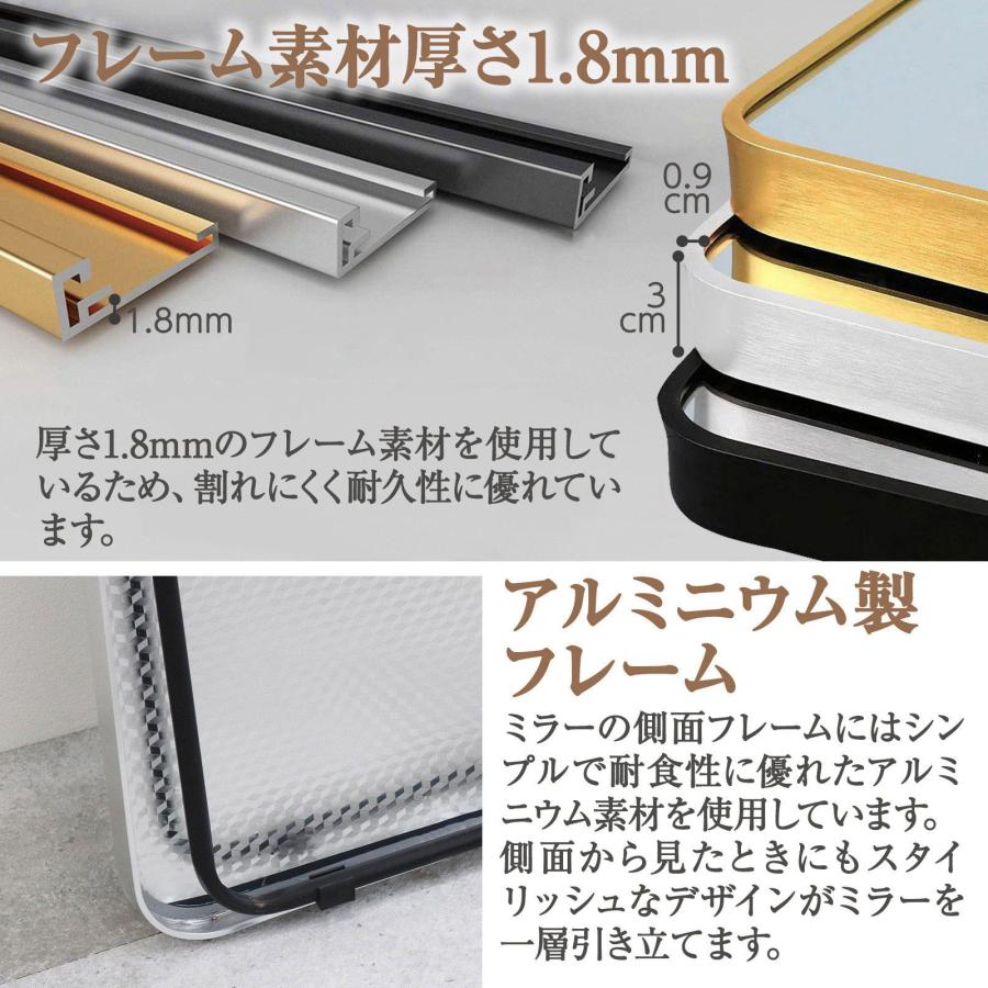 ☆週末1000円クーポン☆】姿見鏡 全身ミラー 割れない 強化ガラス 丸角