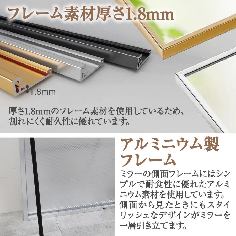 Johnlife 姿見 全身鏡 スタンドミラー 壁掛け 全身ミラー 幅80cm