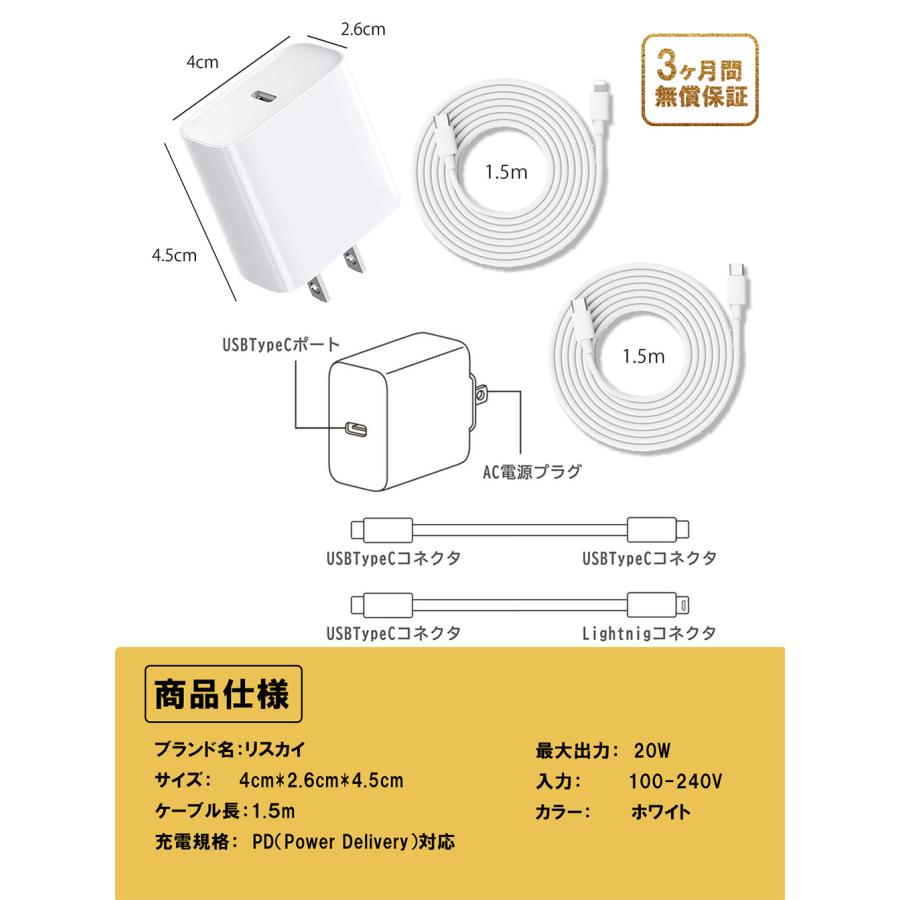 RISUKAI（リスカイ） iPhone17e 新機種対応！ iPhoneアダプター 充電
