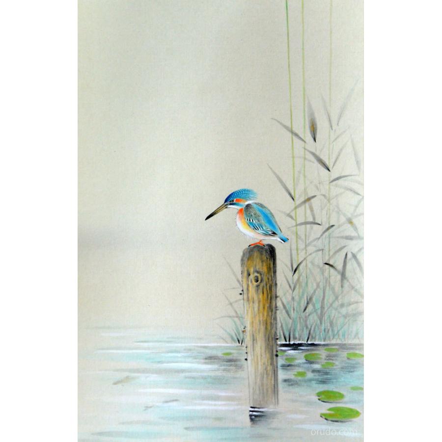 掛軸 川蝉 佐藤桂三画(掛け軸 半切立)幅47cm×丈190cm : 大瑠堂 - 通販