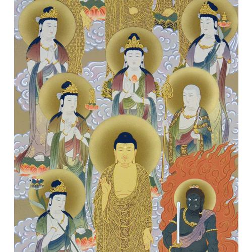 掛軸 十三佛 梶井誠海画（仏事用掛け軸尺五立） : 大瑠堂 - 通販