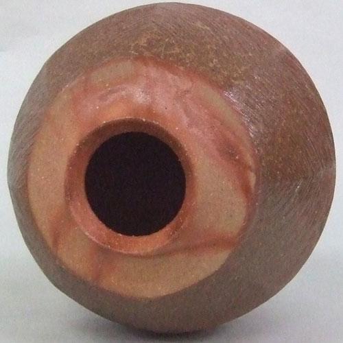 備前焼花器 日本工芸会正会員 赤毛敏男 （桐箱付き ）　_2