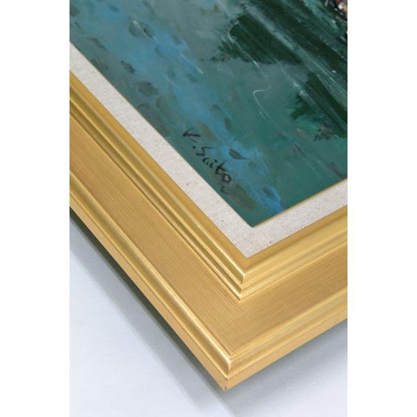 ☆斉藤 要☆「フィレンツェ」油絵　F10号　良好！ 斉藤 要 『パリのカフェ』 油絵・油彩画 F10（10号） 絵画 外国