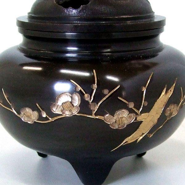 銅製鉄鉢型獅子蓋梅彫金香炉 : 大瑠堂 - 通販 - Yahoo!ショッピング