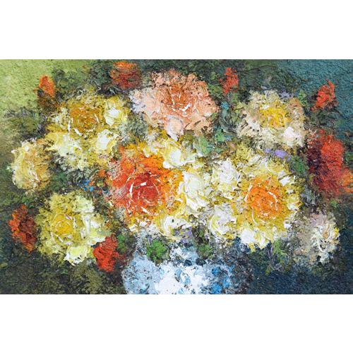 値下げ！絵画　油絵　渡部ひでき　薔薇 楽天市場】「薔薇」渡部ひでき【通信販売】（F4サイズ油彩画