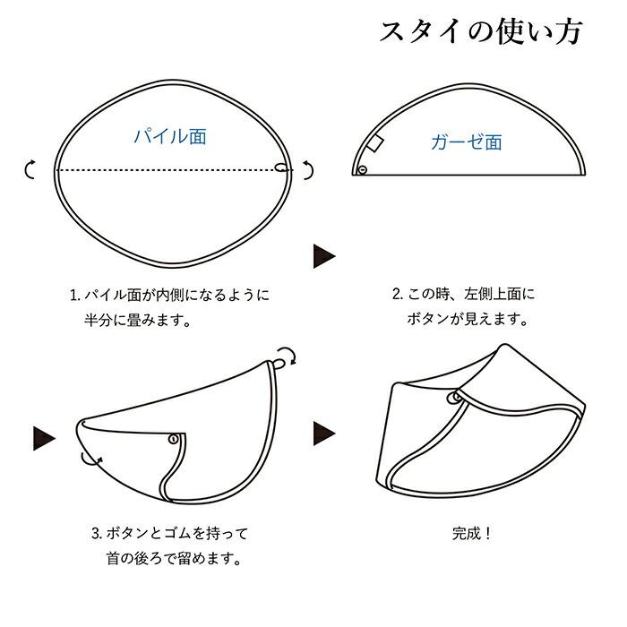 お名前刺繍ギフト) ベビースタイ fucufucu ※無料ラッピング付き 名入れ