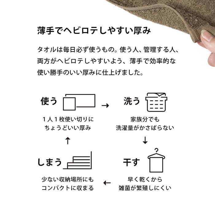 今治タオル コンパクトバスタオル 1枚 ミニマルタオル ミニバスタオル ビッグフェイスタオル 今治 タオル 日本製 速乾｜oruta｜09