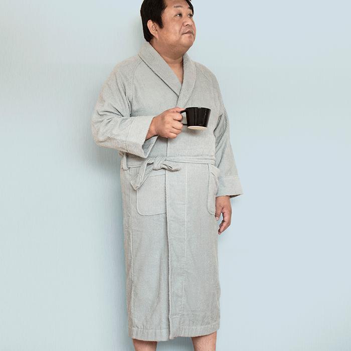バスローブ 今治　ストライプ柄 今治タオル（imabari towel） (ギフト) バスローブ 今治 ストライプ S