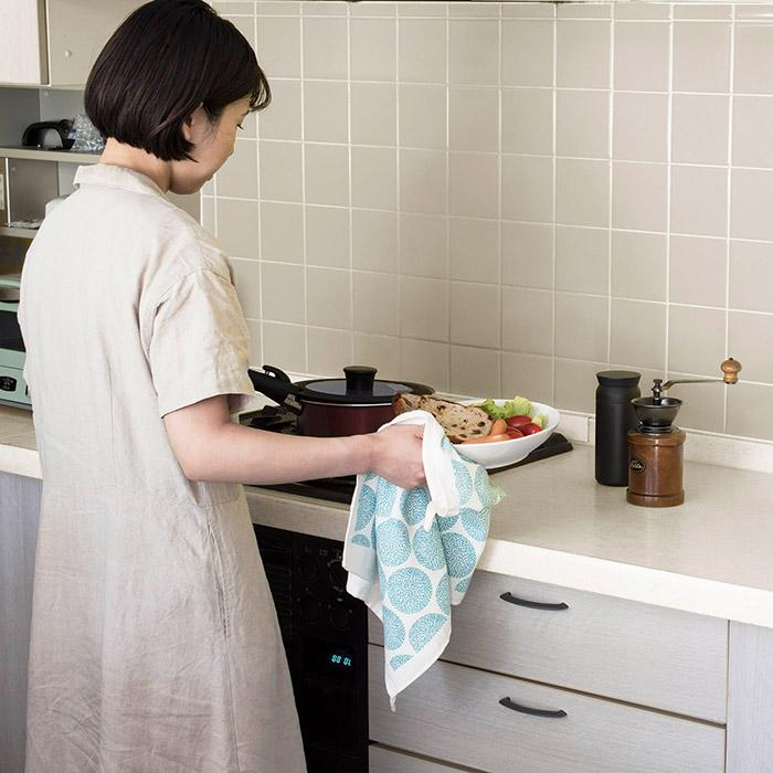 ガーゼタオル 手ふきん ループ付き 3枚セット まごころふきん ※帯なし 抗菌 防臭 キッチンタオル クロス ふきん 日本製 まとめ買い 送料無料 | 泉州タオル | 18