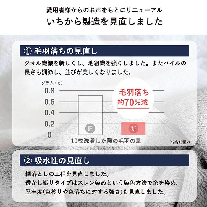 日本製 フェイスタオル 10枚セット 260匁 オフホワイト 送料無料 タオル セット まとめ買い 泉州タオル 業務用 安い | 泉州タオル | 04