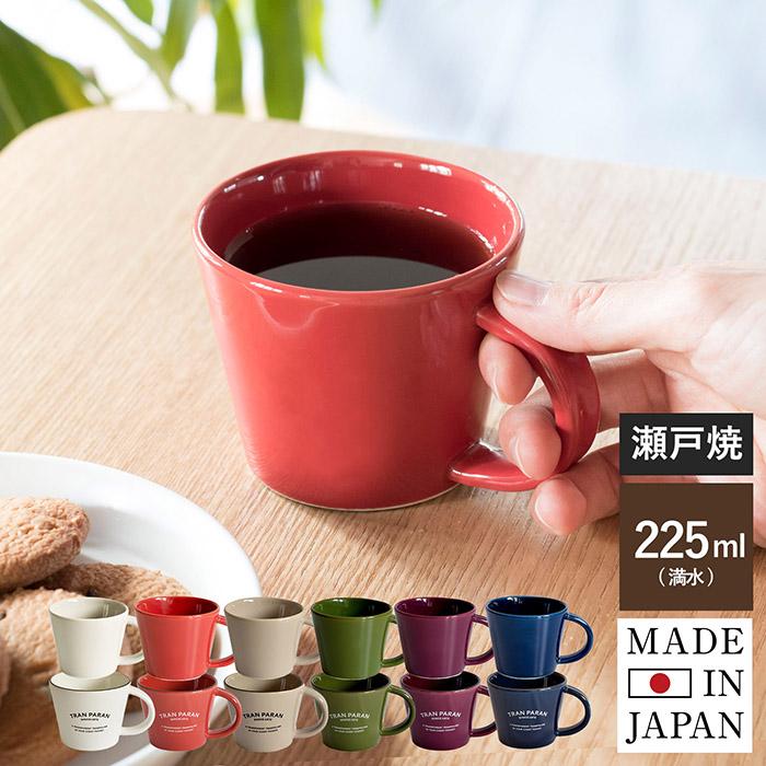 マグカップ おしゃれ 北欧 カラーマグカップ クリアタイプ 日本製 小さめ 小さい 瀬戸焼 コップ ギフト 送料無料｜トランパラン Yahoo!店