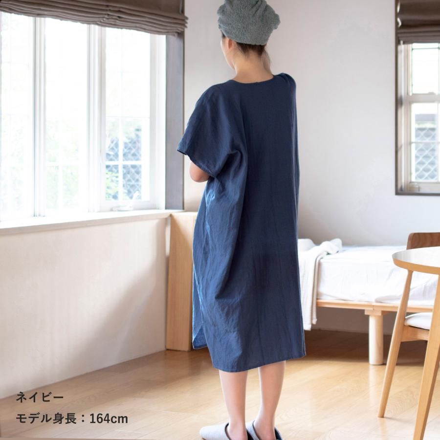 湯上りガーゼワンピース ガーゼ 綿100％ ラップタオル 湯上がり 着るタオル ルームウェア パジャマ ワンピース 吸水 ゆったり コットン お風呂 送料無料 爆買 |  | 14