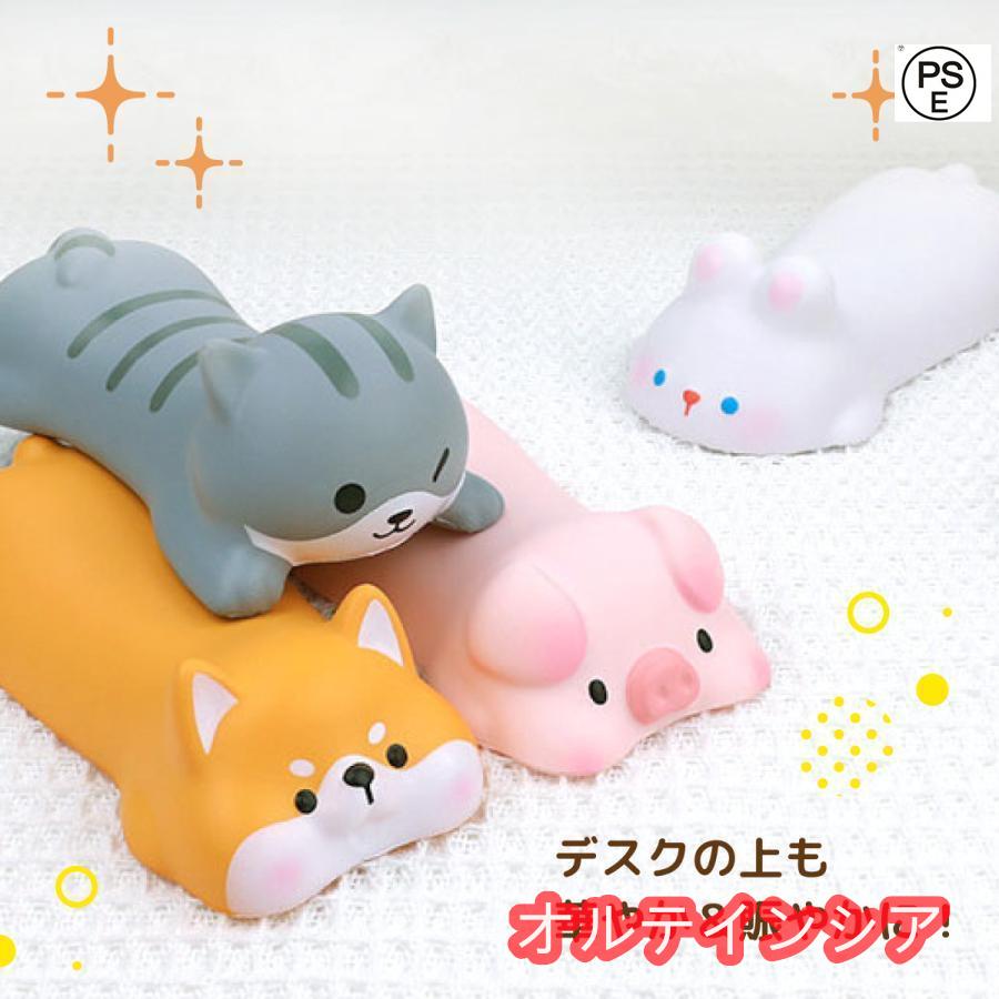 リストレスト かわいい マウス 低反発 クッション 手首 マウスパッド アームレスト パソコン ねこ いぬ うさぎ ぶた wrist-rest｜oruteinsia｜07