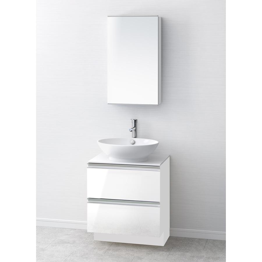 アサヒ衛陶 ＼在庫限り／【公式店】洗面台 600幅 陶器 2段引出し 一面