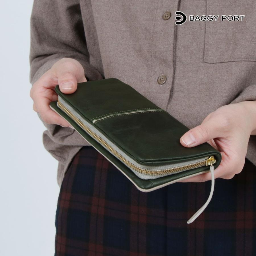 BAGGY PORT（バギーポート） 長財布 ラウンドファスナー メンズ 本革
