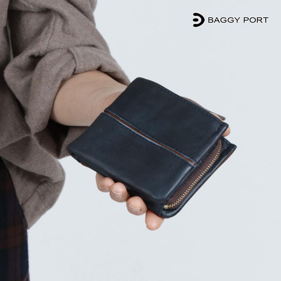 BAGGY PORT（バギーポート） 二つ折り財布 L字ファスナー 大容量 本革
