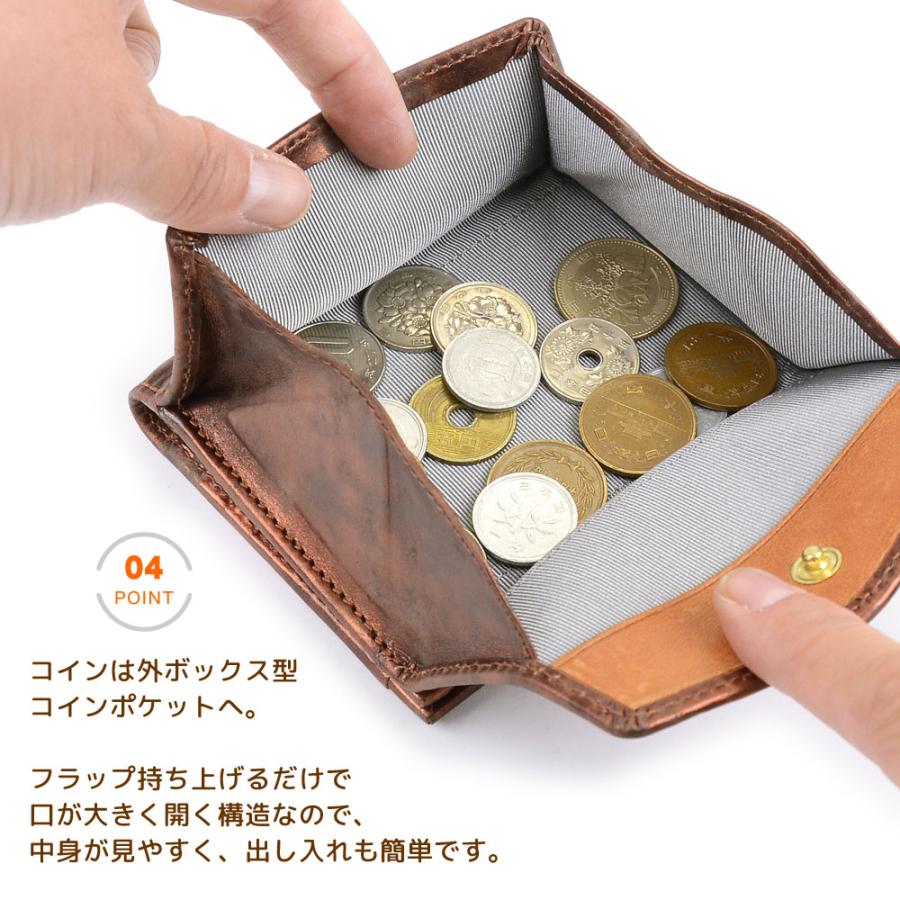 SEAGULL SHIP 二つ折り財布 box型小銭入れ カードがたくさん入る SEAGULL SHIP 二つ折り財布 box型小銭入れ カードがたくさん入る