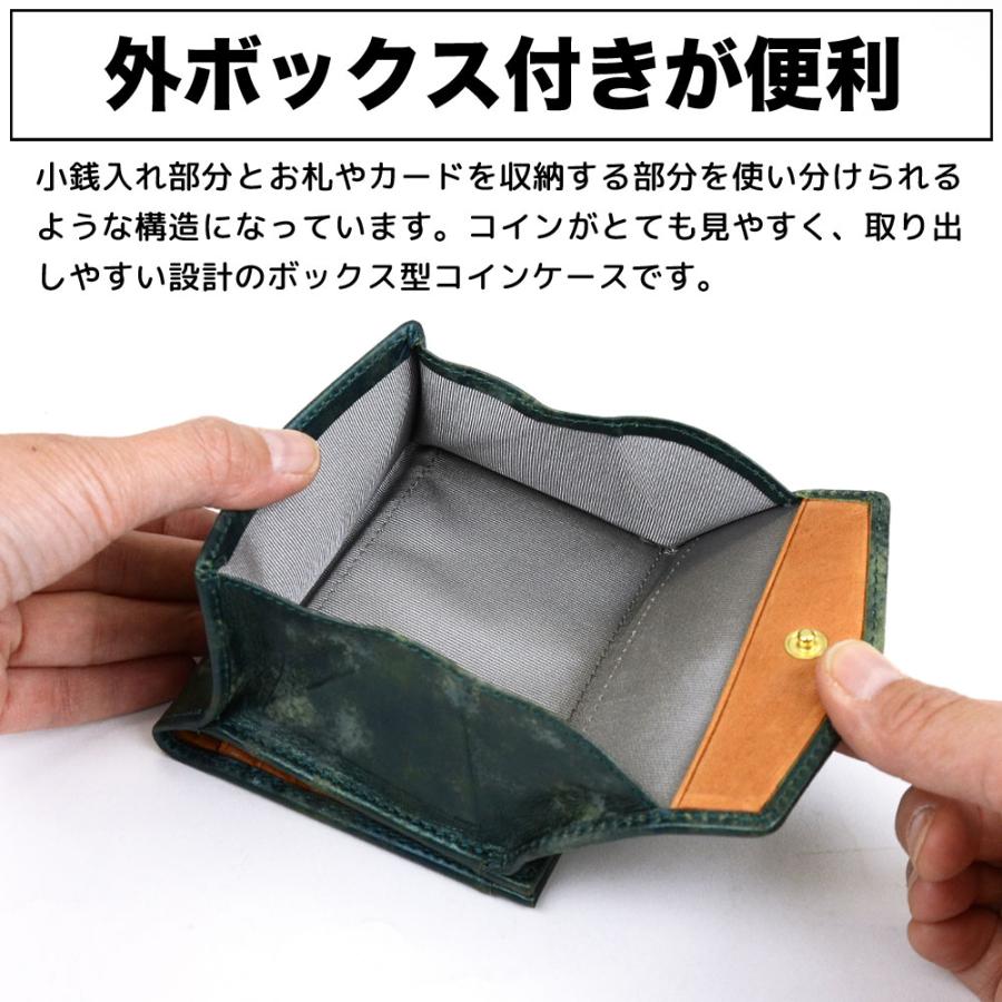 SEAGULL SHIP 二つ折り財布 box型小銭入れ カードがたくさん入る SEAGULL SHIP 二つ折り財布 box型小銭入れ カードがたくさん入る