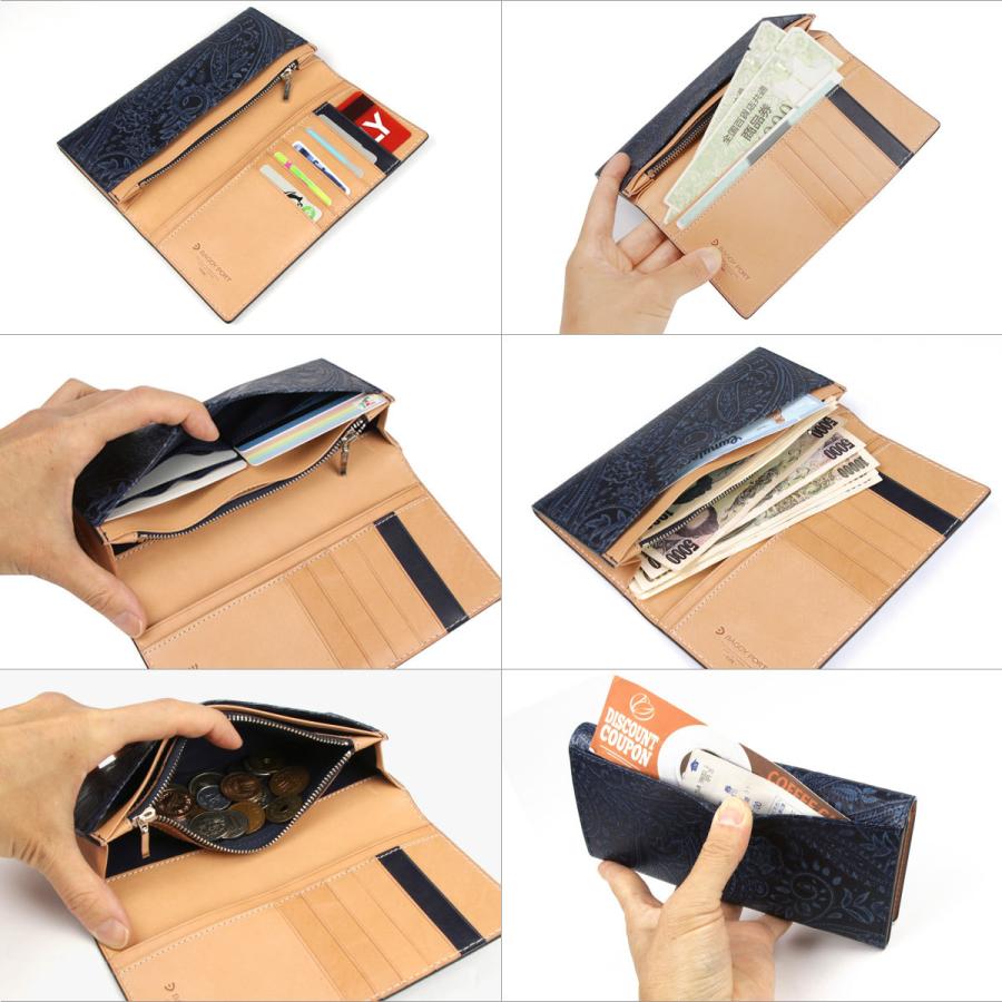BAGGY PORT（バギーポート） 長財布 メンズ 二つ折り 藍染め