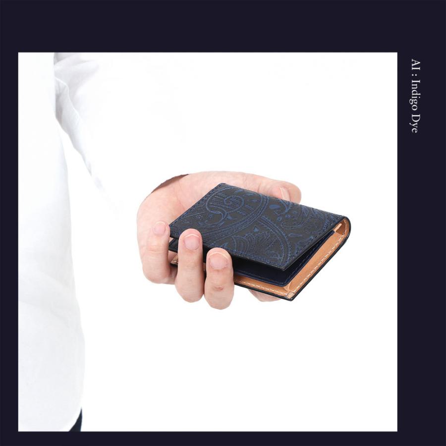 BAGGY PORT（バギーポート） 名刺入れ カードケース 藍染 ペイズリー