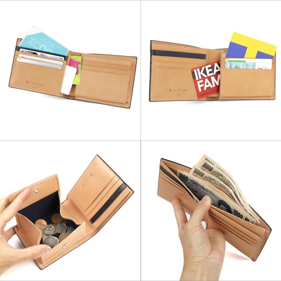 BAGGY PORT 財布 メンズ 二つ折り 藍染め ペイズリー 本革 KOI BAGGY PORT 財布 メンズ 二つ折り 藍染め ペイズリー 本革 KOI