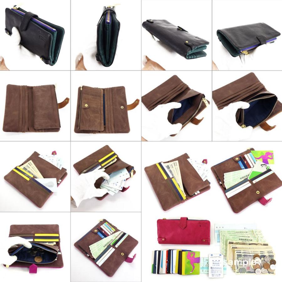 長財布 二つ折り長財布 ベロ付き イタリアンレザー 本革 レディース