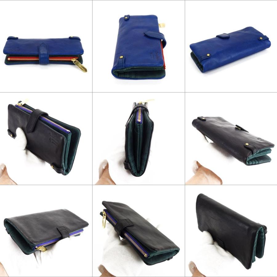 長財布 二つ折り長財布 ベロ付き イタリアンレザー 本革 レディース