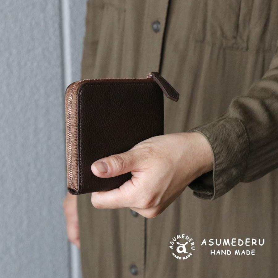 ミニウォレット 極小財布 L字ファスナー 板バネ 本革 シュリンク ミニウォレット 極小財布 L字ファスナー 板バネ 本革 シュリンク