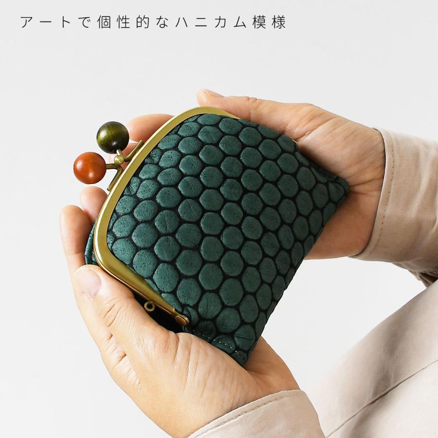 がま口財布 二つ折り財布 がま口 がまぐち ハーフウォレット 丸木玉 