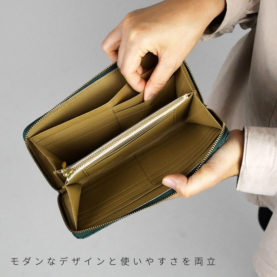 長財布 ラウンド財布 ラウンドファスナー ラウンドジップ ハニカム柄