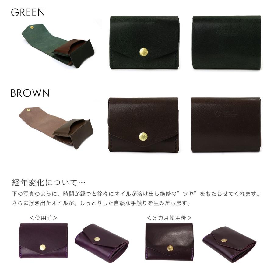 Cham ミニ財布 レディース お札を折らない 日本製 三つ折り Cham ミニ財布 レディース お札を折らない 日本製 三つ折り