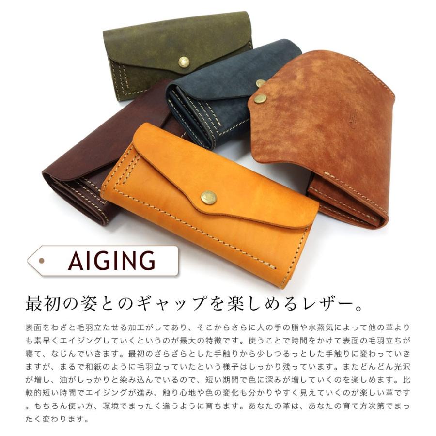 Cham（チャム） 長財布 大容量 レディース 日本製 フラップ プエブロ