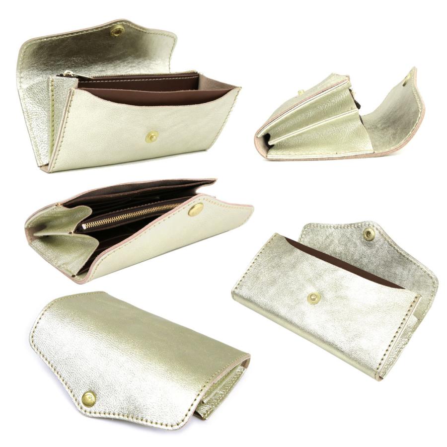 Cham 長財布 フラップ かぶせ蓋 ロングウォレット シュリンク