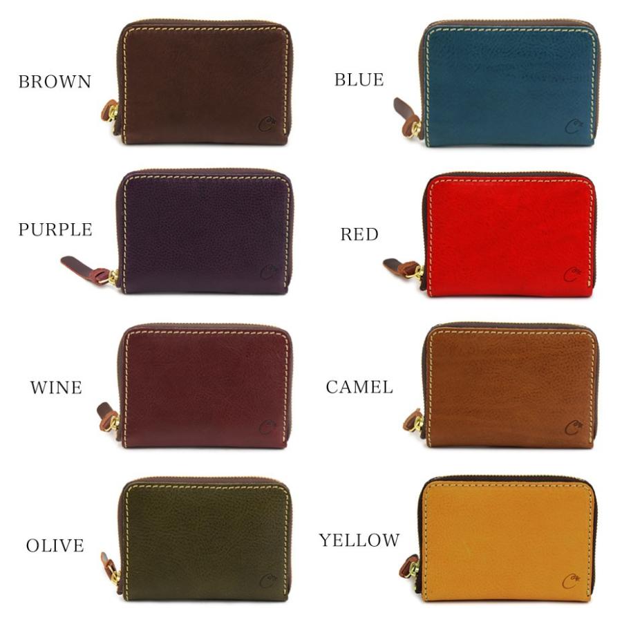 二つ折り ラウンドファスナー ミネルバボックス　本革 日本製 レディース CHAM チャム Cham（チャム） 二つ折り財布 ラウンドファスナー ミネルバボックス 本