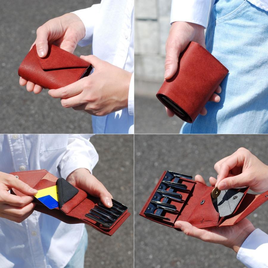 ミニ財布 メンズ 三つ折り コインウォレット3 LITSTA コインクリップ