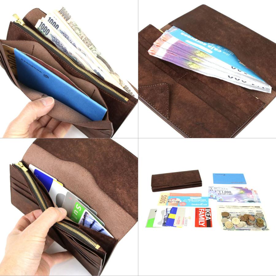 長財布 二つ折り じゃばら 薄い 薄型 YKK エクセラ 日本製 本革