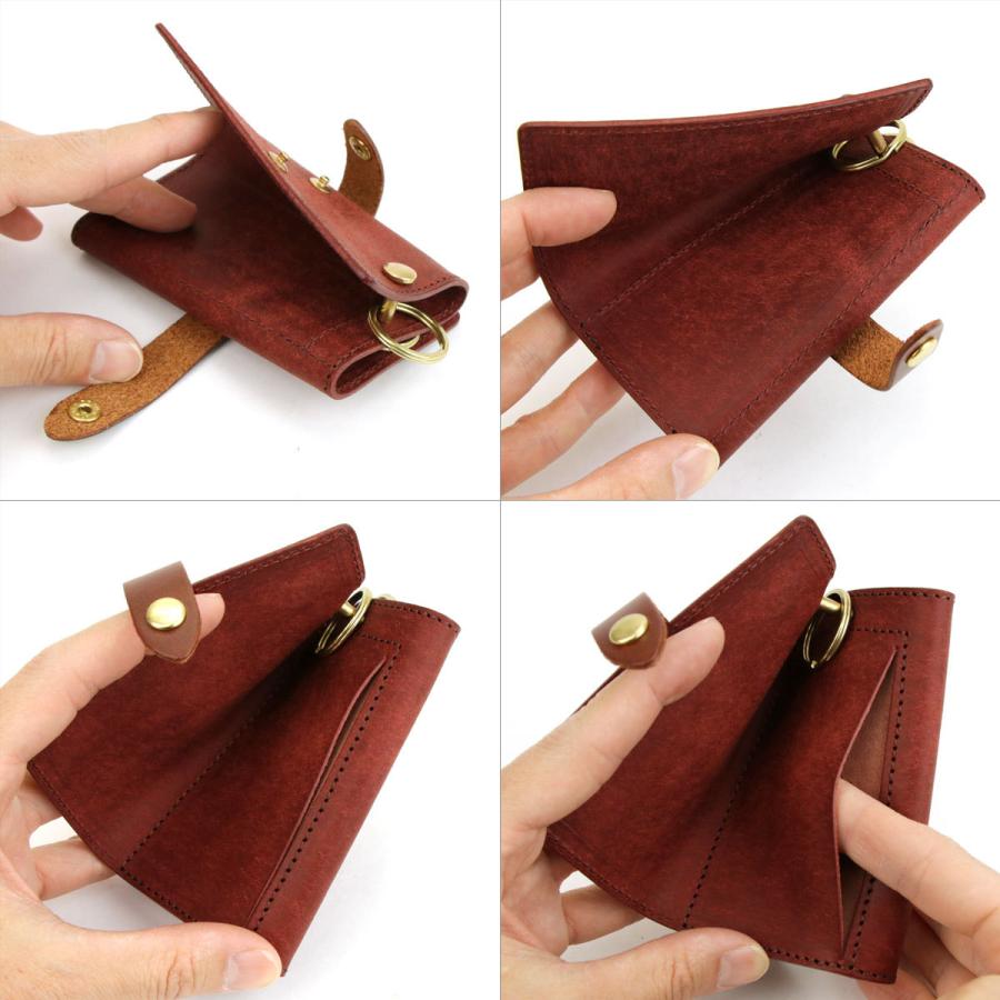 Litsta キーケース カード入れ Multiway Key Case 2層式 スマートキー