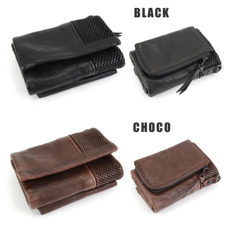 三つ折り財布 メンズ 本革 馬革 パンチングレザー MOVETEMP ムーブテンプ Mustang マスタング 三つ折り財布 メンズ 本革 馬革 パンチングレザー MOVETEMP