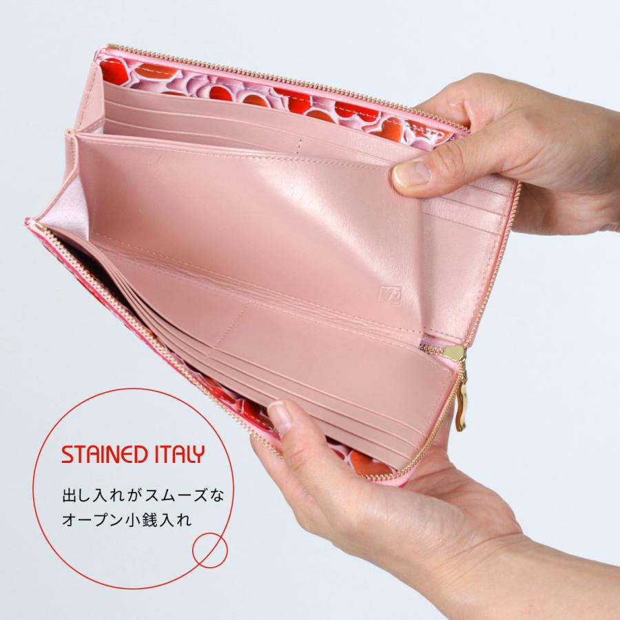 長財布 L字ファスナー イタリアンレザー 本革 レディース ハート 長財布 L字ファスナー イタリアンレザー 本革 レディース ハート