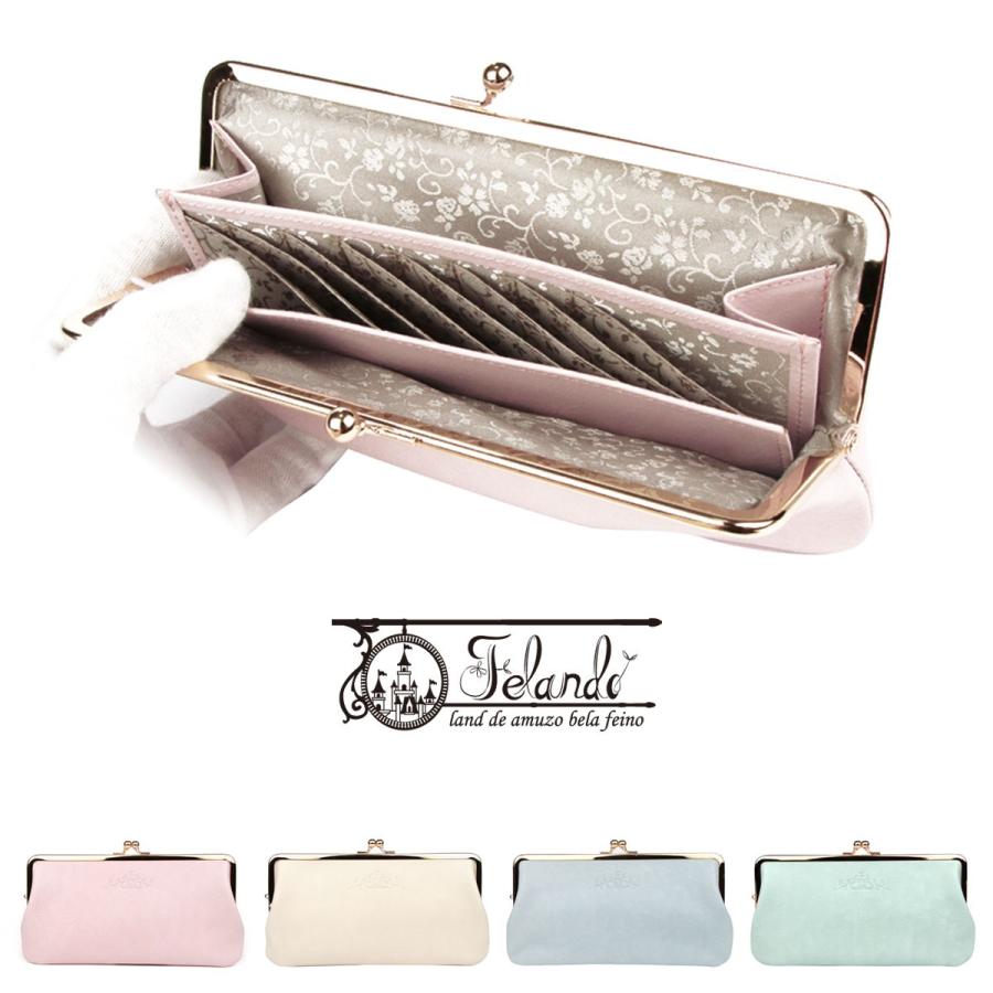 長財布 がまぐち財布 がま口 じゃばら 縦型カード収納 パステル ナチュラル ホワイトワックス 牛革 本革 レディース Felando フェランド Ndy Fld おさいふやさん 通販 Yahoo ショッピング