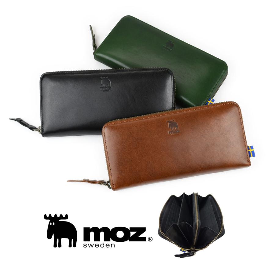 moz（モズ） 長財布 ラウンドファスナー レディース 大容量 仕切り