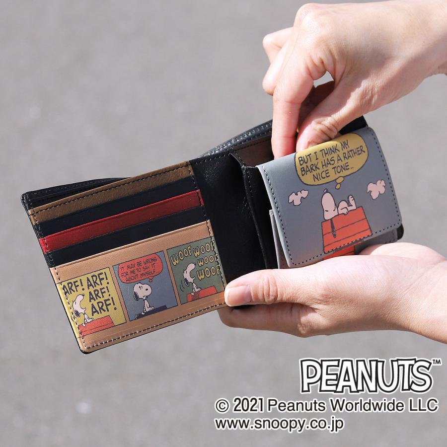 SNOOPY スヌーピー 財布 二つ折り財布 小銭入れあり box型小銭入れ