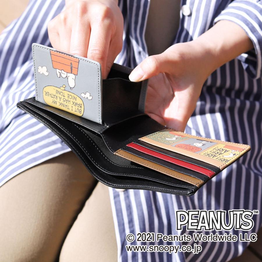 SNOOPY スヌーピー 財布 二つ折り財布 小銭入れあり box型小銭入れ