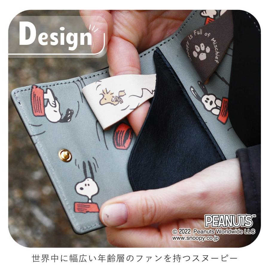 PEANUTS スヌーピー ミニ財布 三つ折り レディース SNOOPY PEANUTS スヌーピー ミニ財布 三つ折り レディース SNOOPY