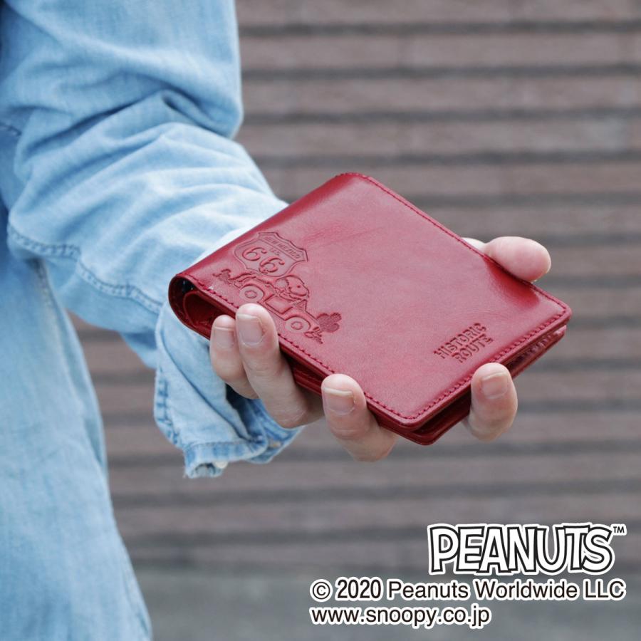 PEANUTS スヌーピー 財布 二つ折り財布 PEANUTS HISTORIC ROUTE